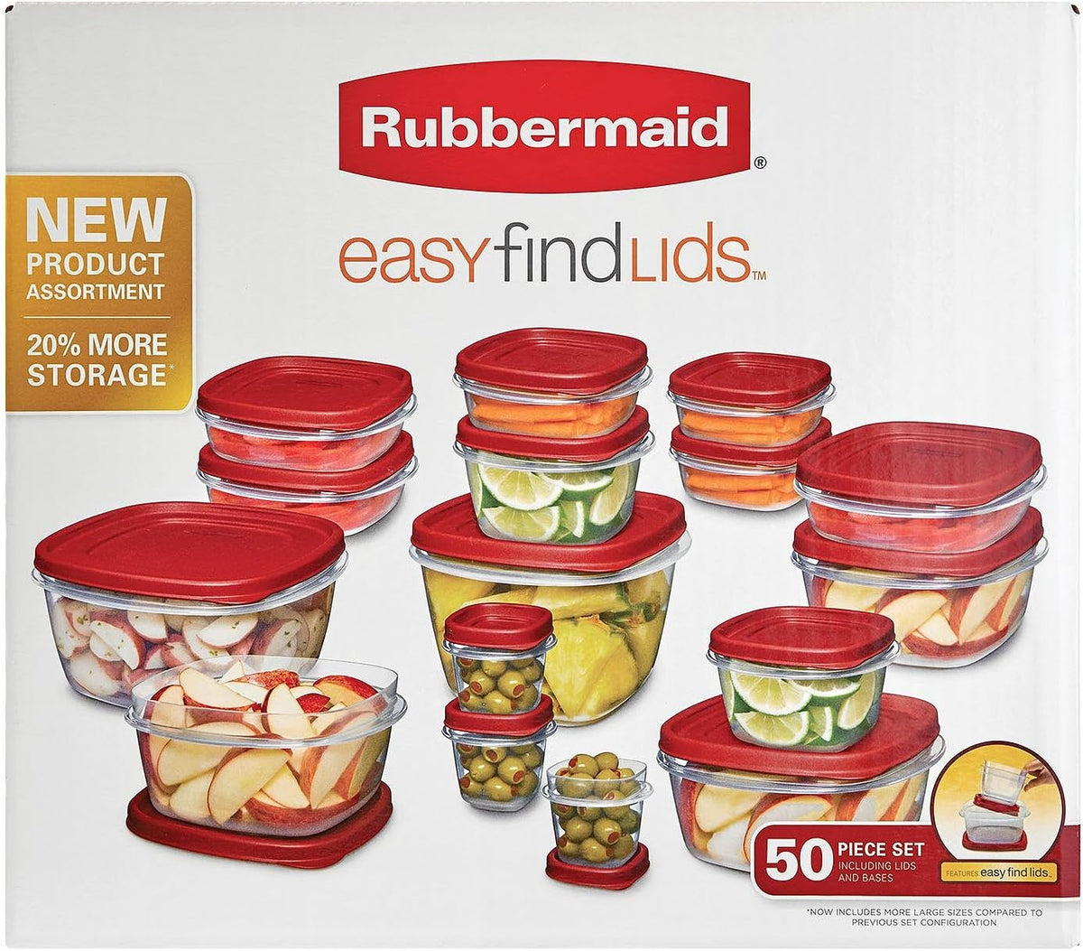 50 Piece Food Storage Containers S8253