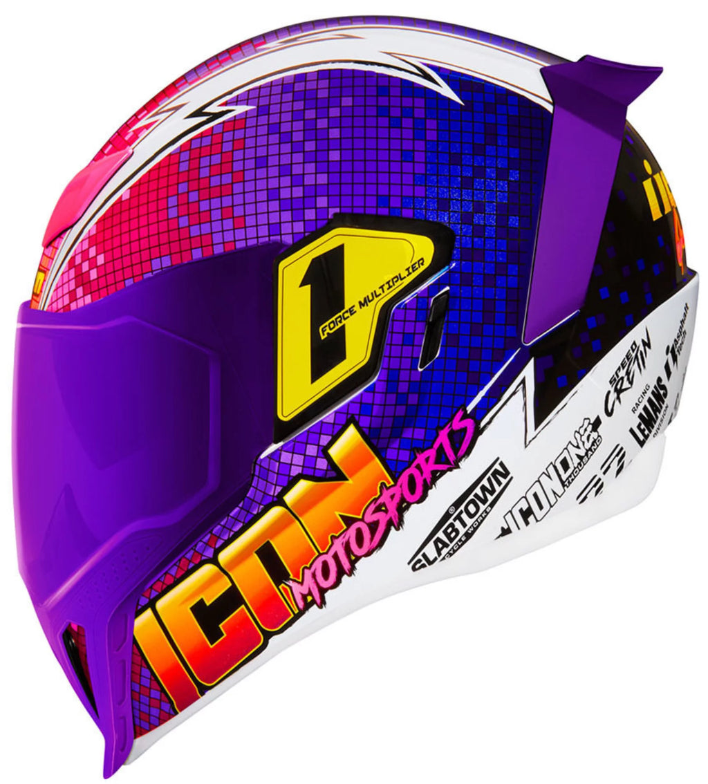 Purple Motorcycle Helmet 3XL H65094