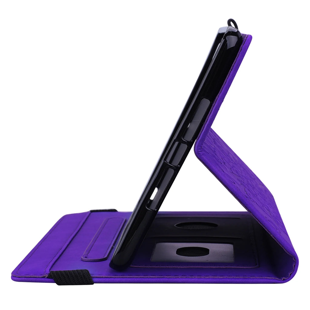 Purple Folio Stand Smart Case for iPad 10.9 inch 2022 with Pencil Holder E52906