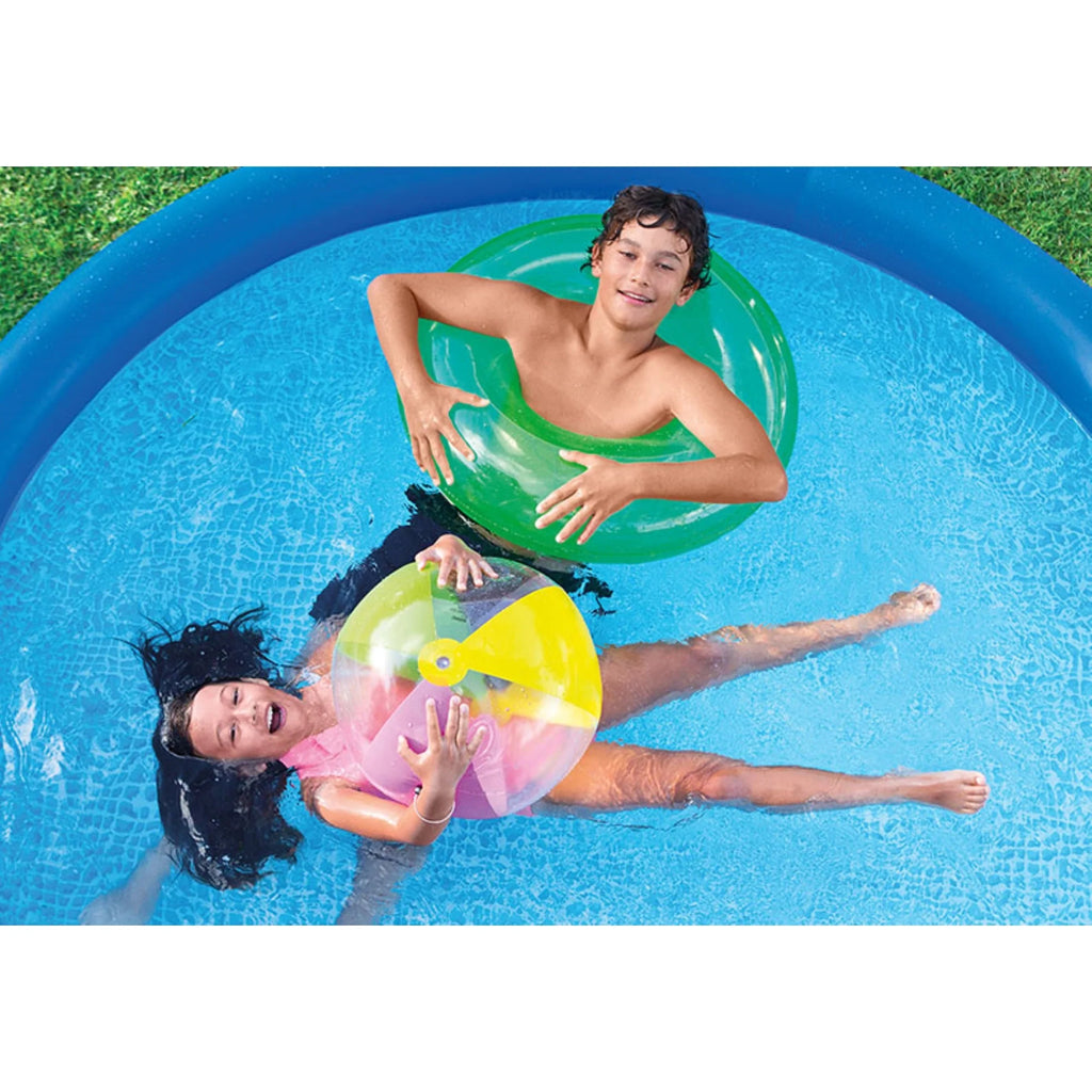 Inflatable Round Swimming Pool & Protective Cover Y93929