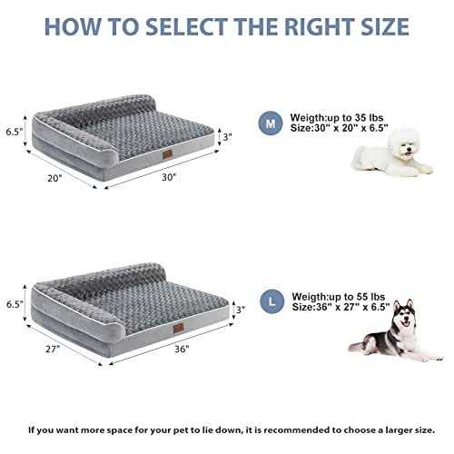 Large Waterproof Orthopedic Dog Bed with Removable Washable Cover U7350