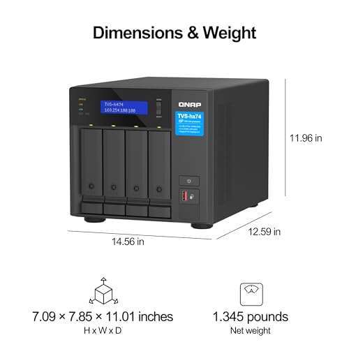 4 Bay Desktop NAS with Intel Pentium Gold CPU, 8GB DDR4 Memory X82948