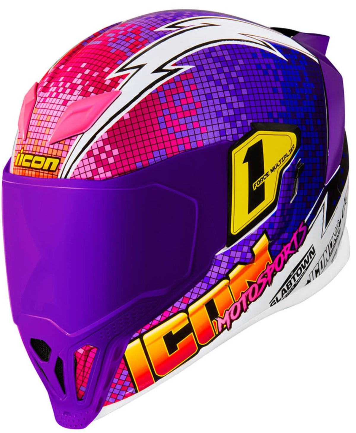 Purple Motorcycle Helmet 3XL H65094