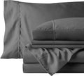 Gray 4 Pcs King Size Cotton Bed Sheet Set N30130