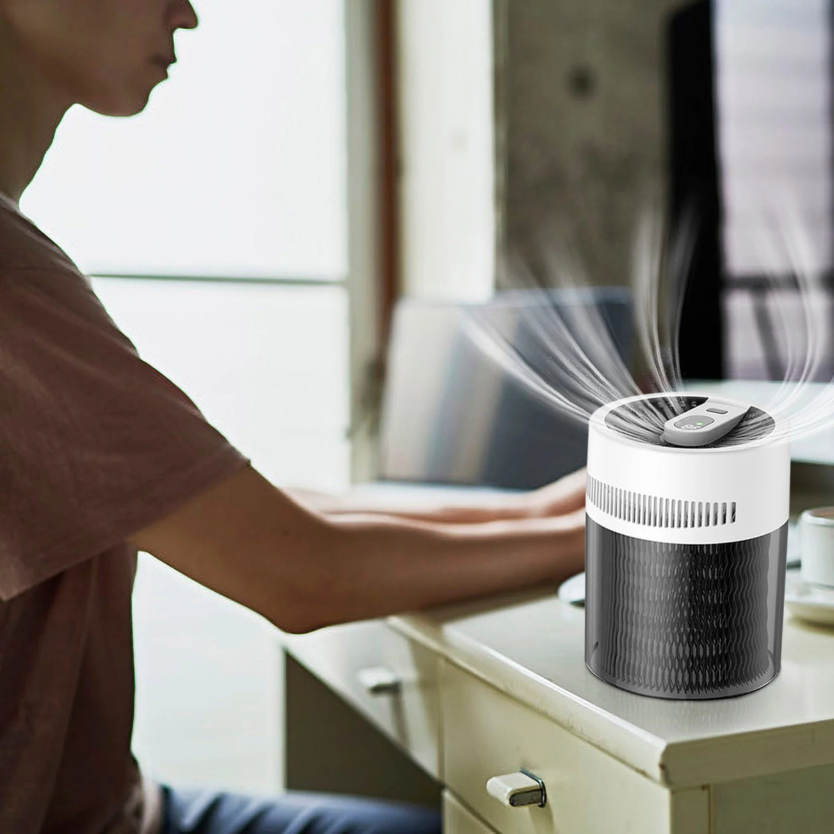 Quiet Cold Evaporation Desktop Humidifier J444065