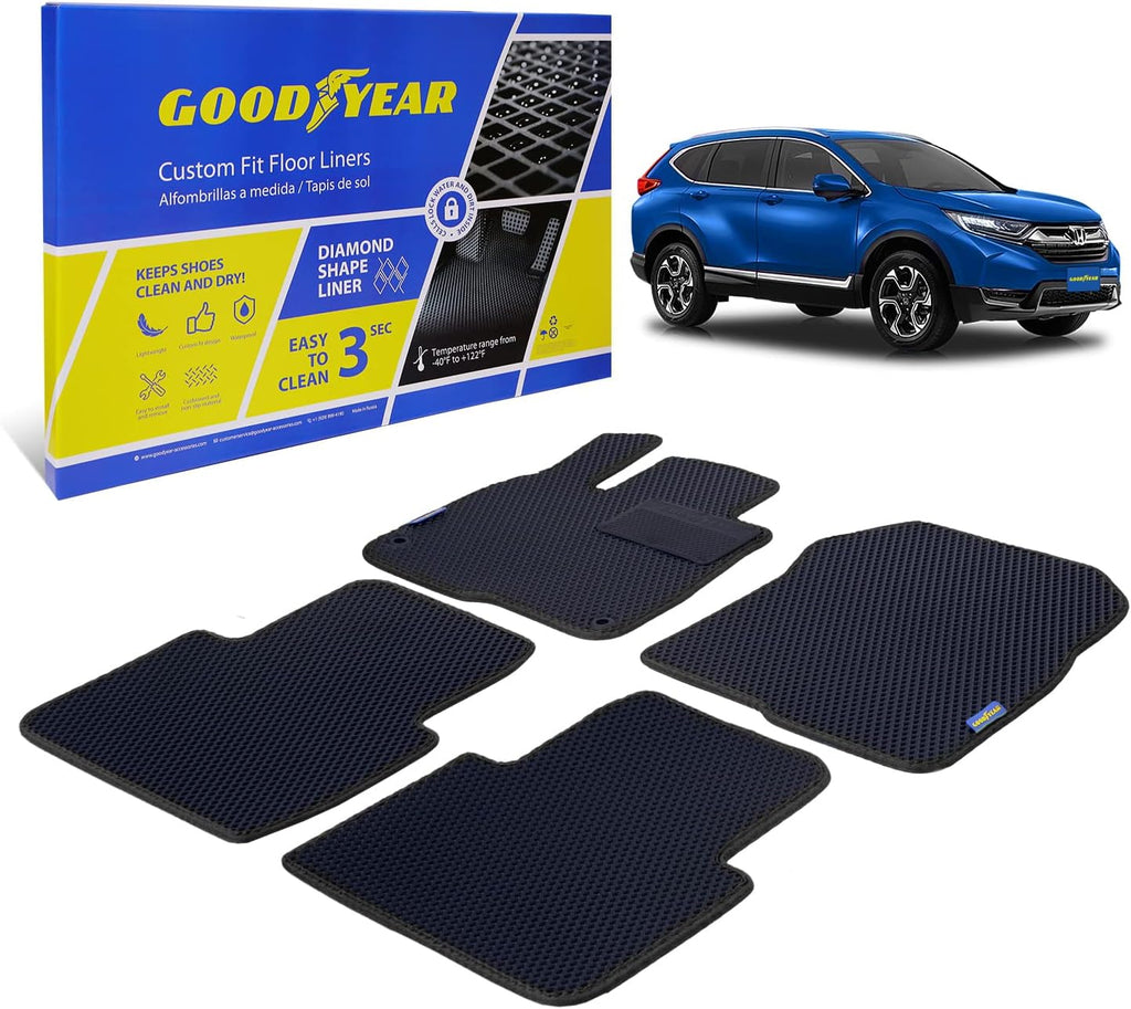 Black/Black 4 Pc. Car Floor Liners A270