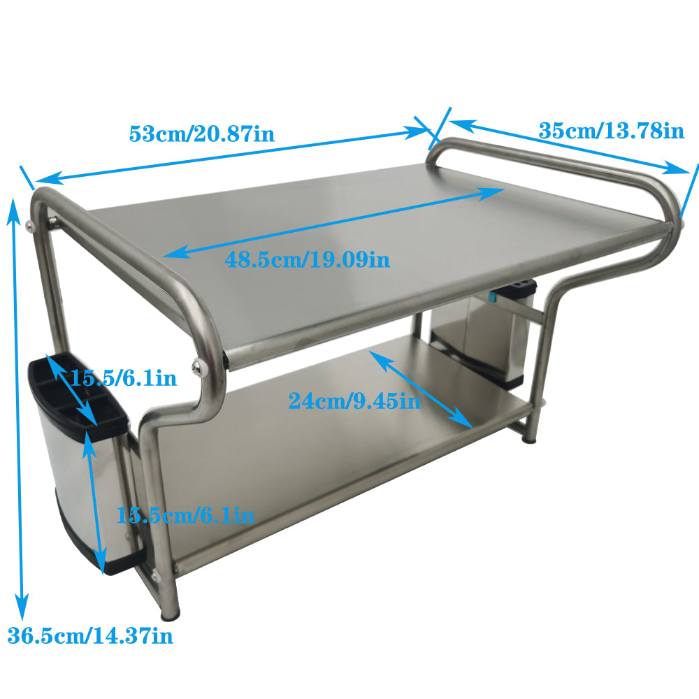Stainless Steel Microwave Oven Wall Mount Shelf Rack M9633