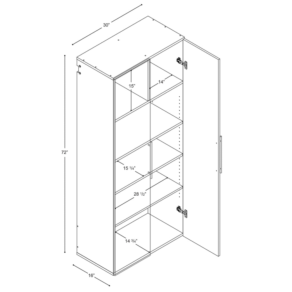White Storage Cabinet O590619