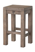 Distressed Light Brown Solid Wood Counter Stool H9843