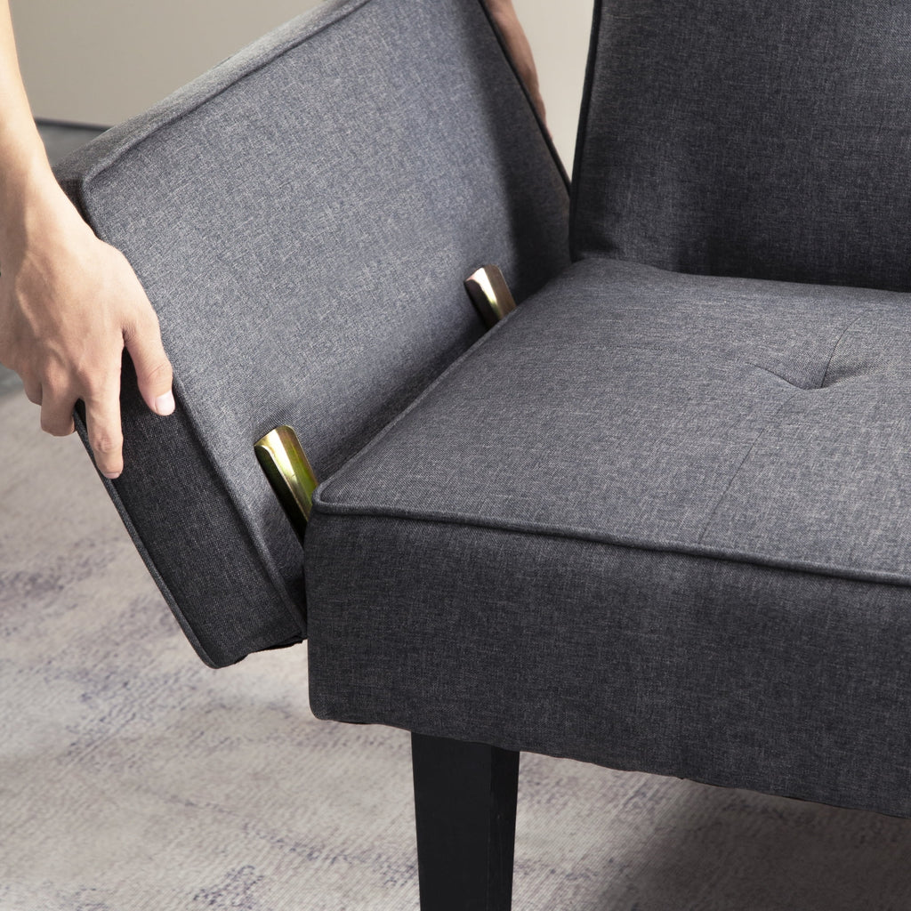 Convertible Futon Sofa Bed with Armrests I584113