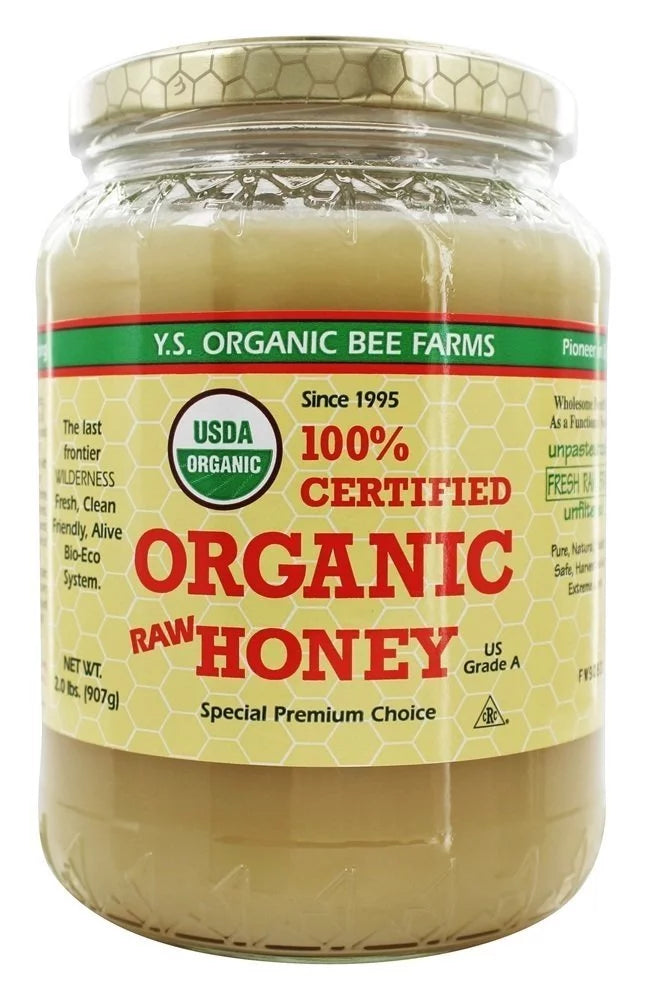 32oz Pack of 2 Raw Organic Honey R390