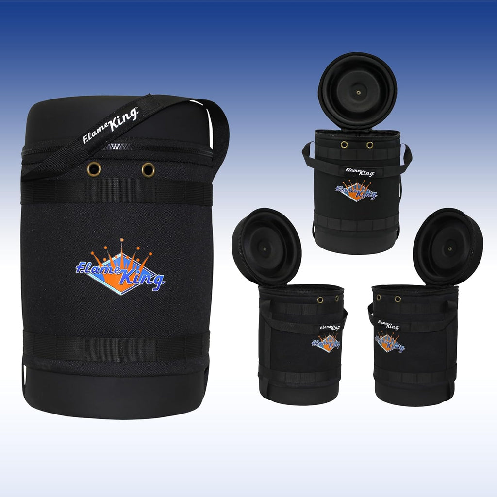 Black Insulated Protective Carry Case for 5LB Propane Tank O814603