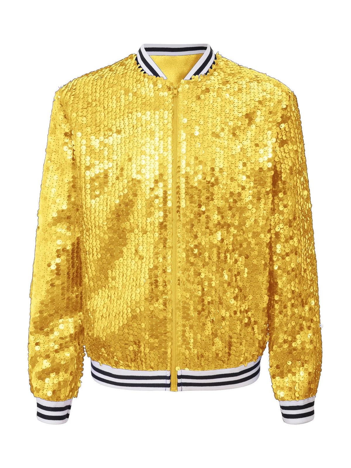 Gold 14 Girls Sparkle Bomber Flight Jacket W531