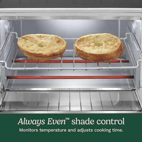 Brushed Stainless and Black Toaster Oven Broiler D8795