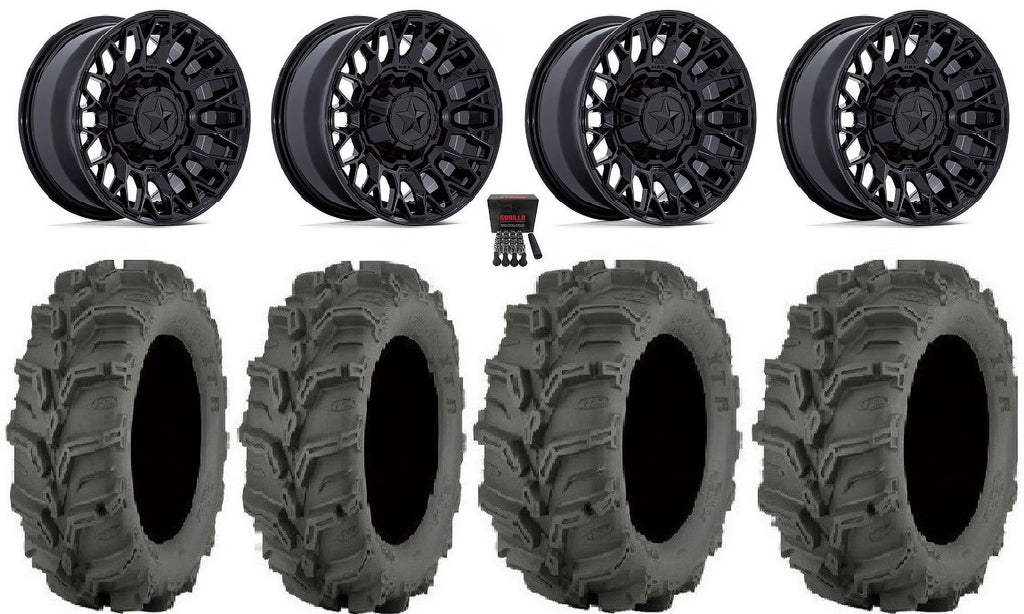 14" Black Wheels 27" Mud Lite XTR Tires Y52888