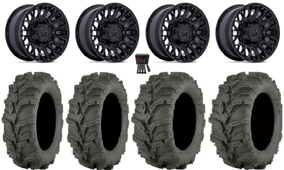 14" Black Wheels 27" Mud Lite XTR Tires Y52888