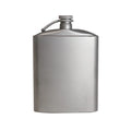Titanium Flask Hip Flagon with Screw Clip Ultralight Hydration Flat Bottle with Ti Funnel M6108