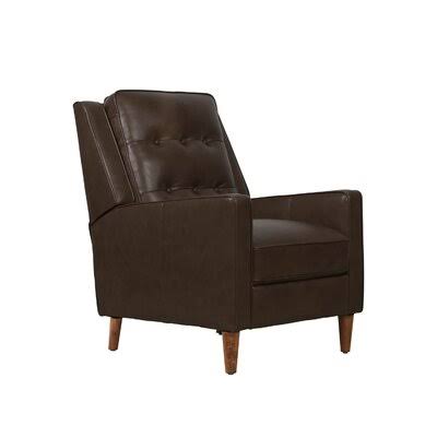 Brown Genuine Leather Manual Recliner P524375