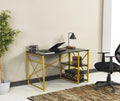 Black 47" Wooden Top Writing and Computer Desk M790