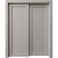 Beige Concrete Bypass Interior Door M265