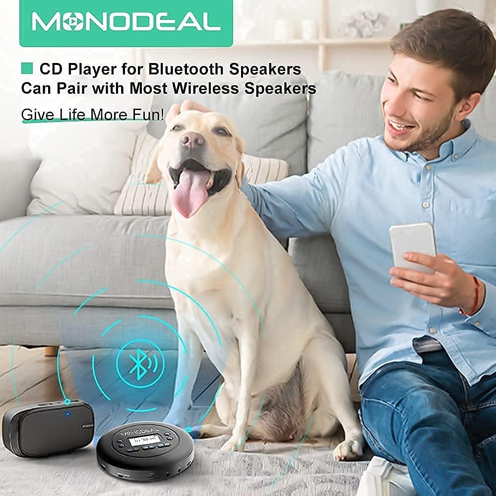 Bluetooth CD Player with Headphones, Pack of 2 N189