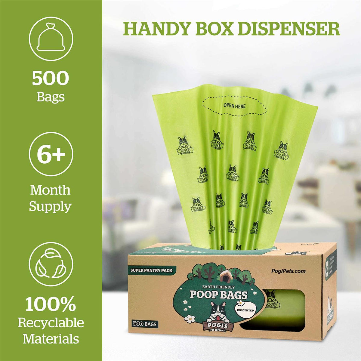 500 Dog Poop Bags H655