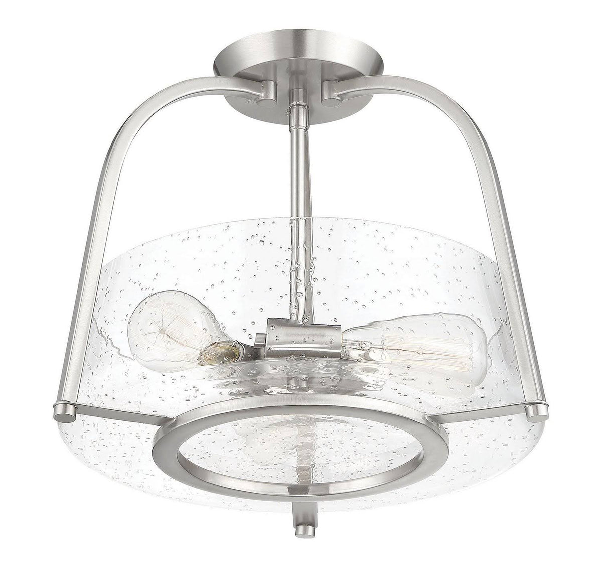 Satin Nickel Semi Flush Mount T1963