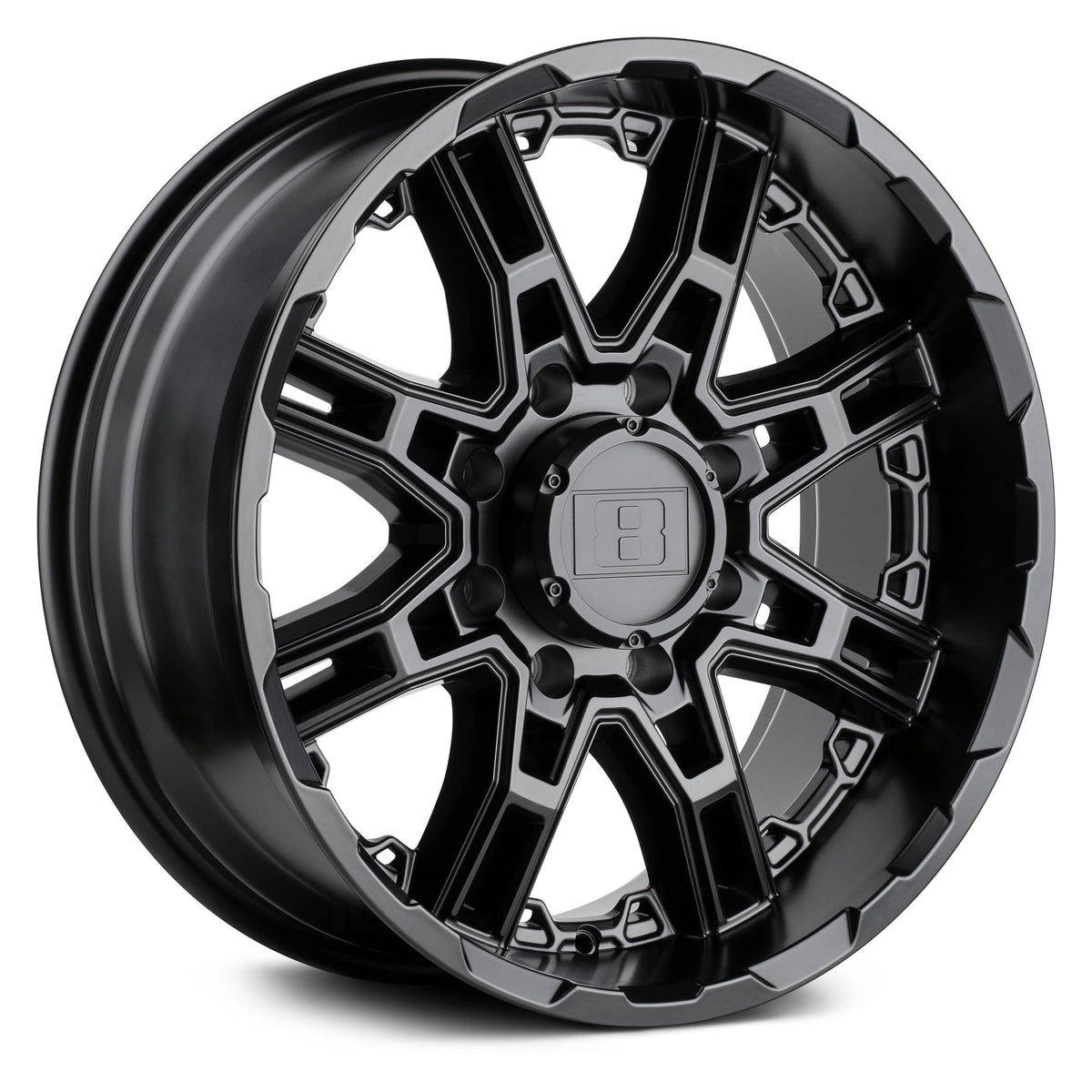 20x10 8x180 -23mm Black Wheel N6661