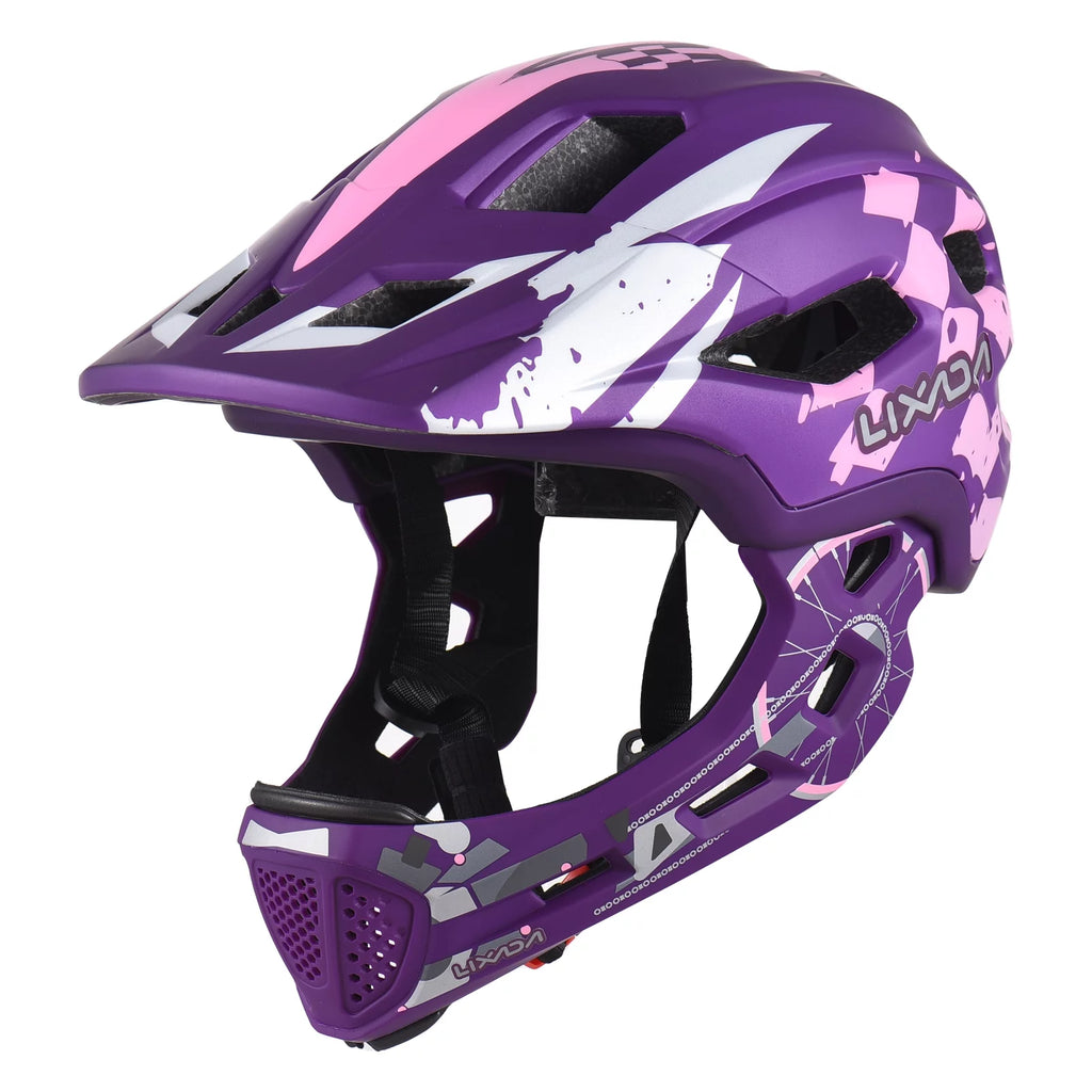 Kids Cycling Helmet Detachable Full Face Adjustable N229