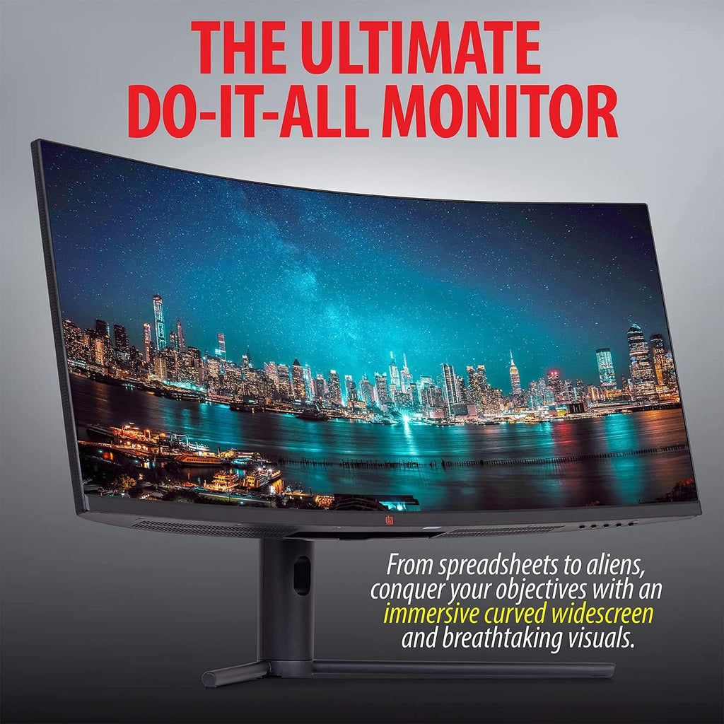 34" Ultrawide Curved Monitor, 144Hz, HDR10, 4000:1 Contrast Ratio, 99% sRGB, Adaptive Sync Z183201