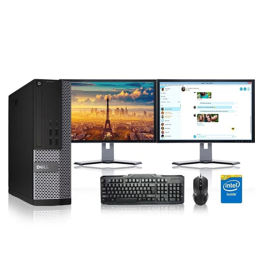 Restored Dell Optiplex Computer 3.1 GHz Core i5 Tower PC, 8GB Windows 10 Home, 19" (Refurbished) H960339