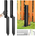 2 Pcs Heavy Duty Fence Post Repair Kit T652166