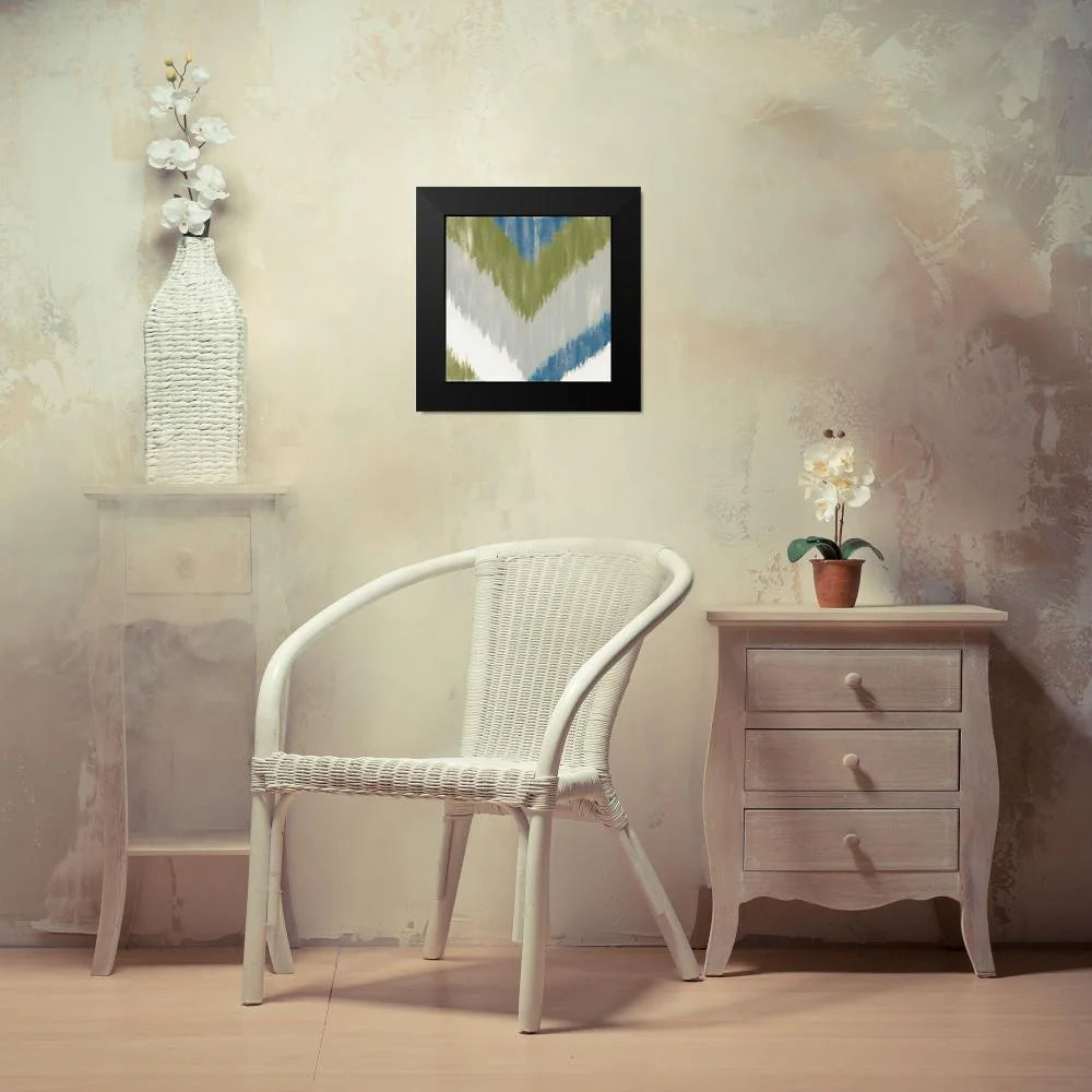 Black Modern Framed 12x12 Art Print Y777