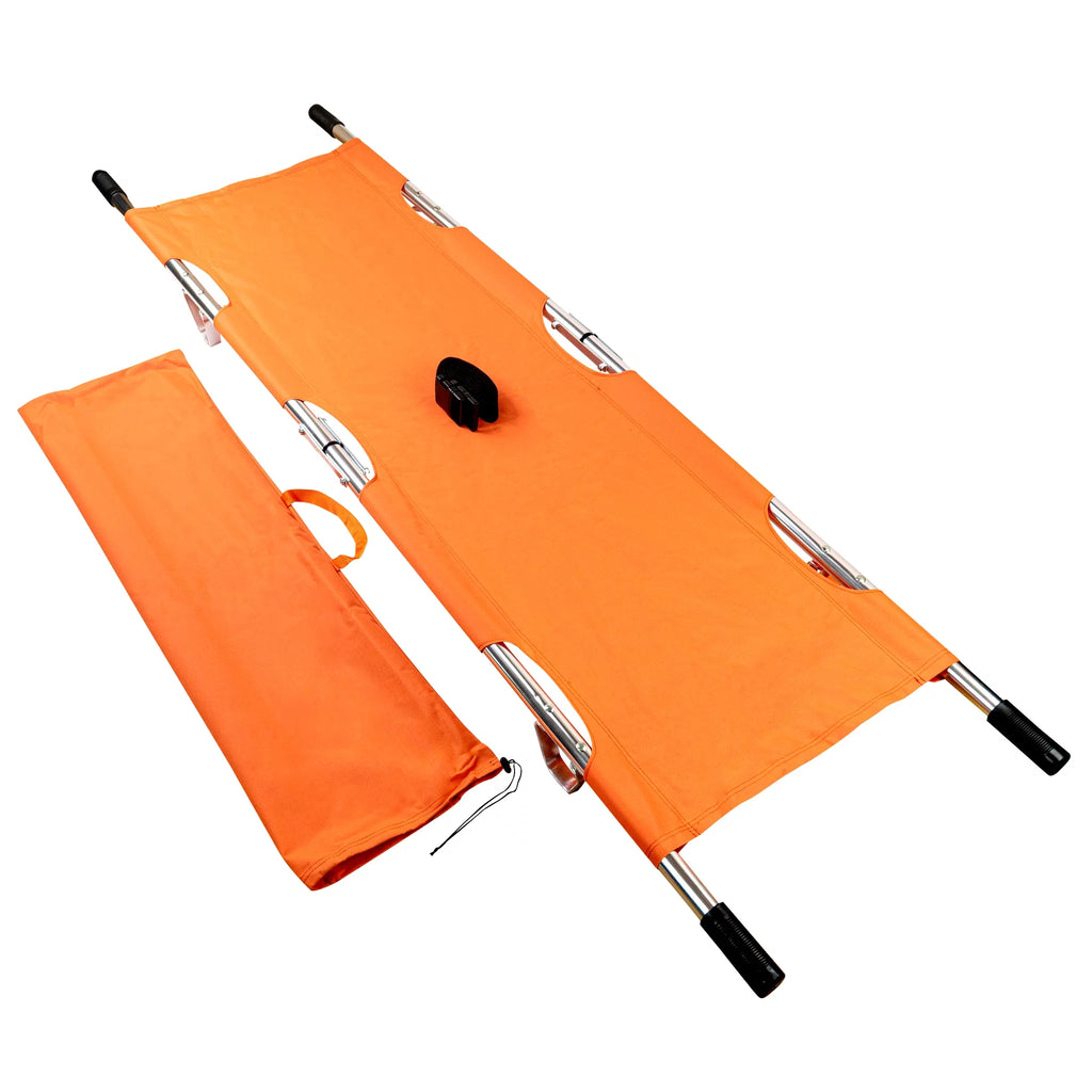 Orange Folding Medical Stretcher F6554