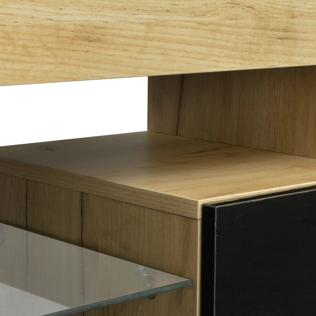 White LED TV Stand with Remote Control U224734