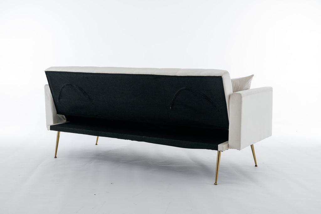Beige Convertible Sofa Bed G94923