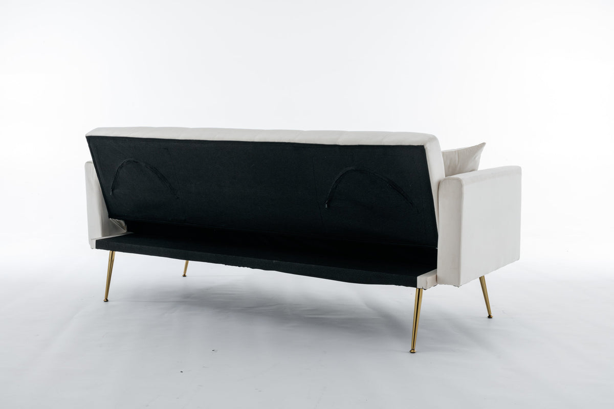 Beige Convertible Sofa Bed G94923