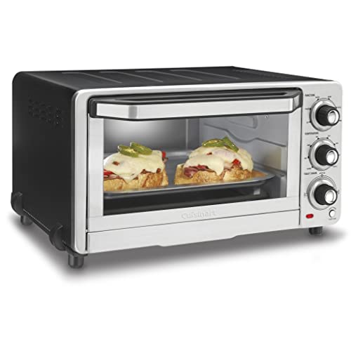 Brushed Stainless and Black Toaster Oven Broiler D8795