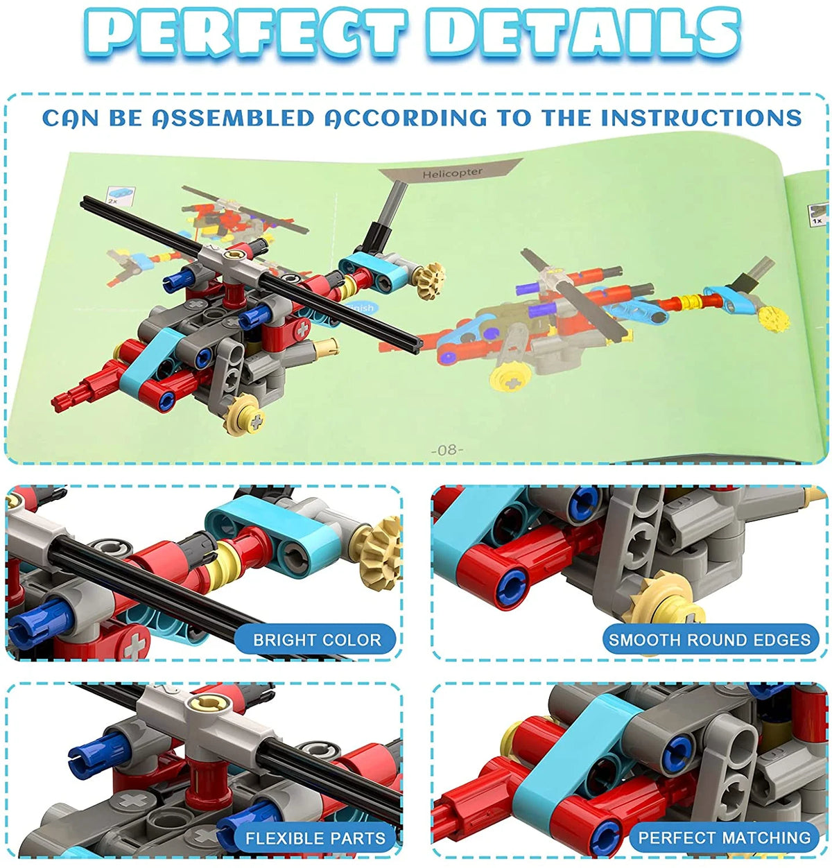 171Pcs 20-in-1 STEM Building Toys Construction Set M309