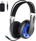 Wireless Gaming Headset with Detachable Noise Canceling Microphone, Pack of 2 D28897