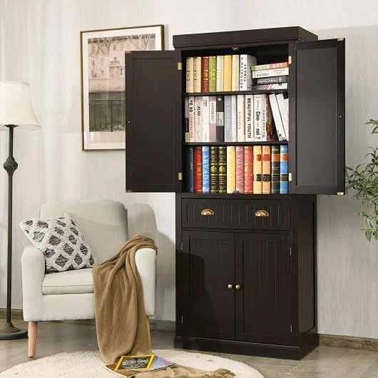 Freestanding Kitchen Cabinet with Adjustable Shelves G72203