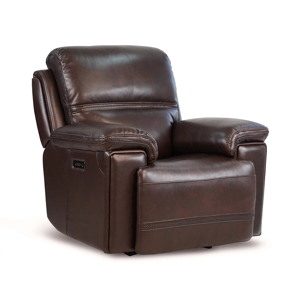 Top Grain Leather Power Recliner Glider Chair U106032