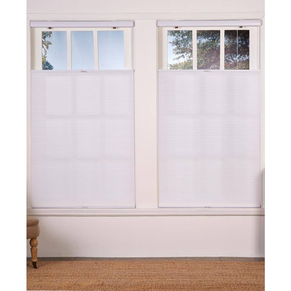 White Cordless Light Filter Cellular Shade - 30.5in. W x 64in U296735