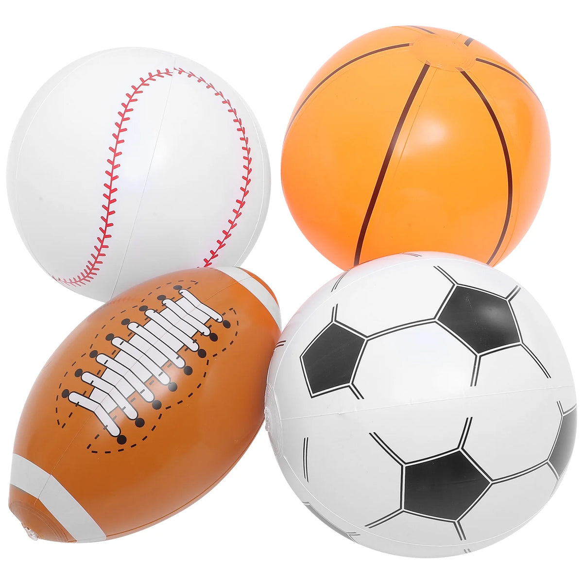 Inflatable Beach Ball Set of 4 Y58517