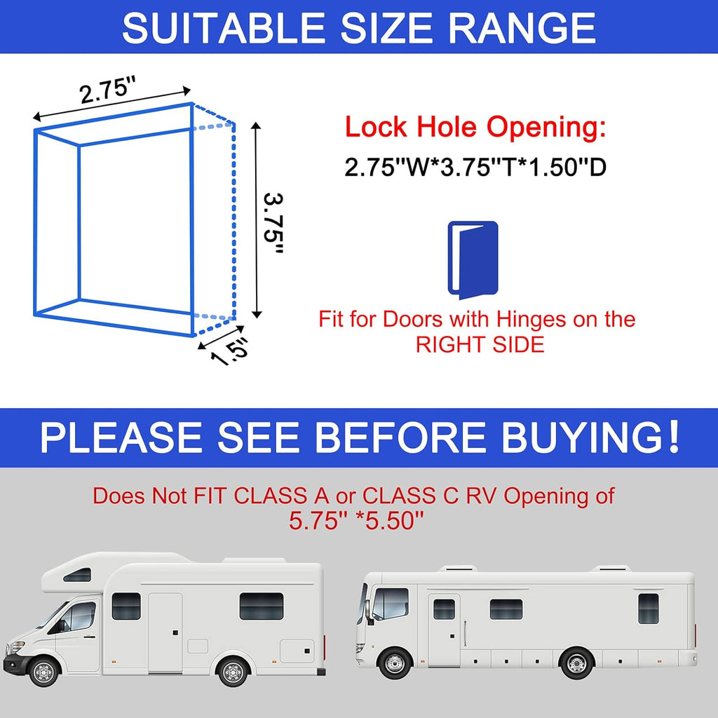 Waterproof Metal RV Keyless Entry Door Lock with Backlit Keypad Q484004