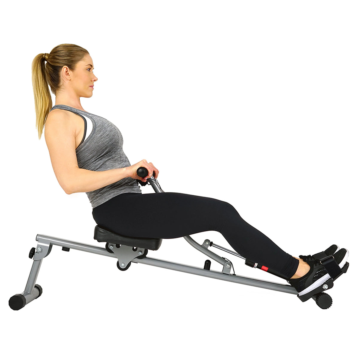 Rowing Machine with Digital Monitor and Adjustable Resistance D4629