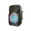 8” Bluetooth Rechargeable Speaker with LED Party Lights and Wired Microphone U190598