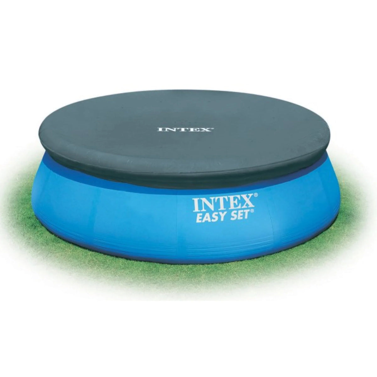 Inflatable Round Swimming Pool & Protective Cover Y93929