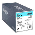 Black Braided Silk Suture with Needle J15120