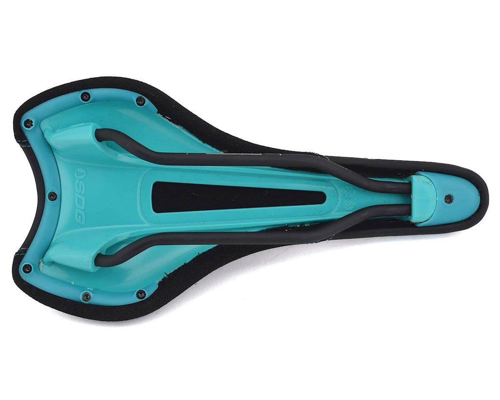 Turquoise Black Saddle with Ti-Alloy Rails X178